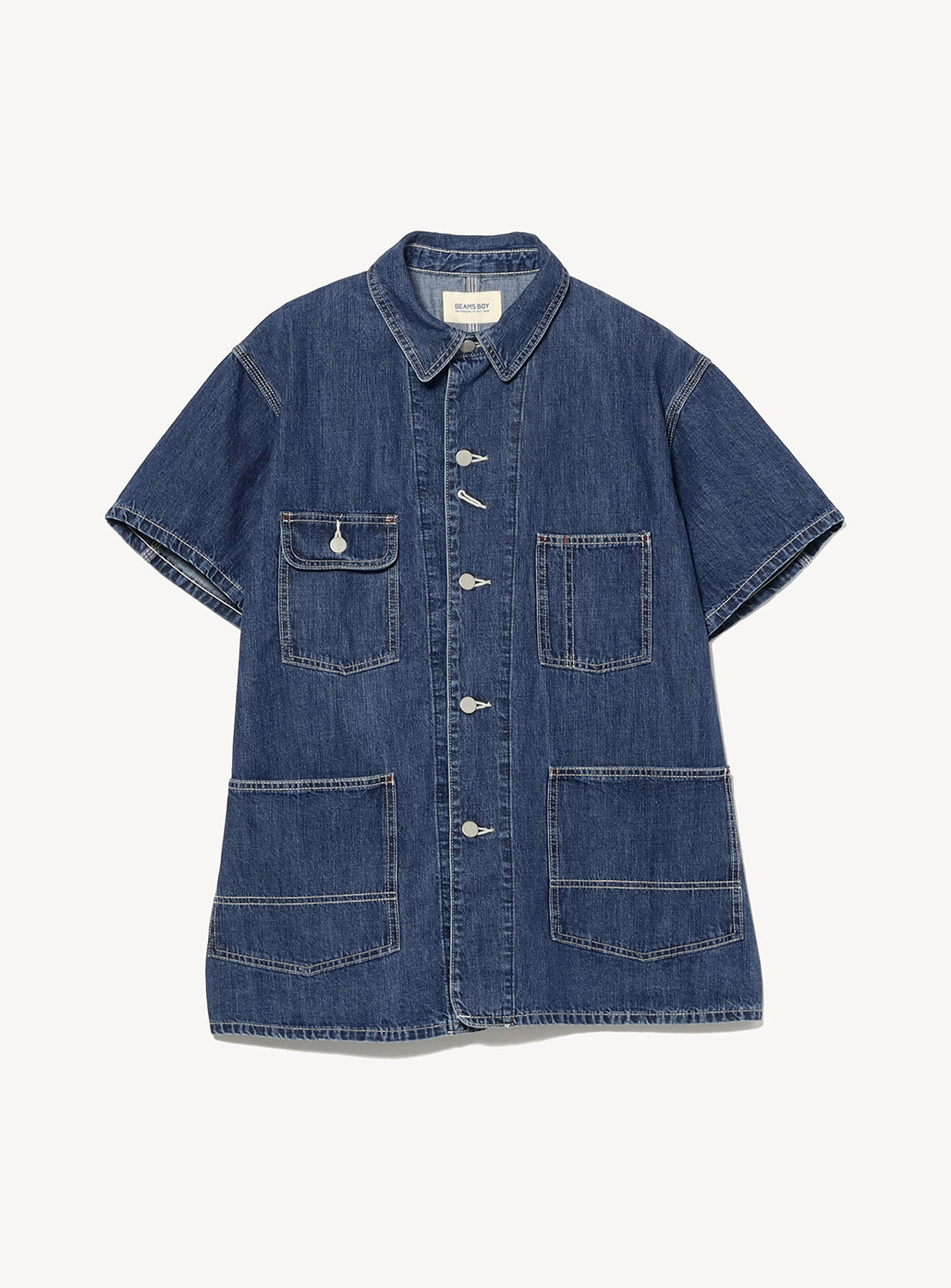 Denim Coverall Short Sleeve Jacket