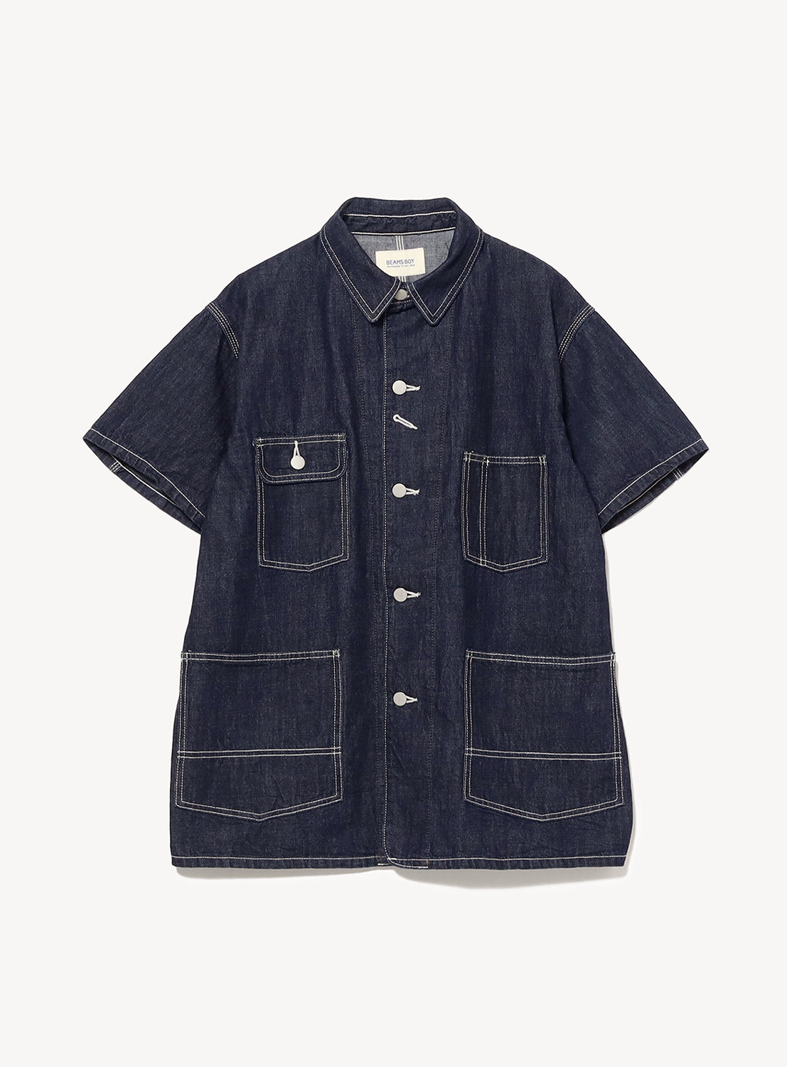 Denim Coverall Short Sleeve Jacket