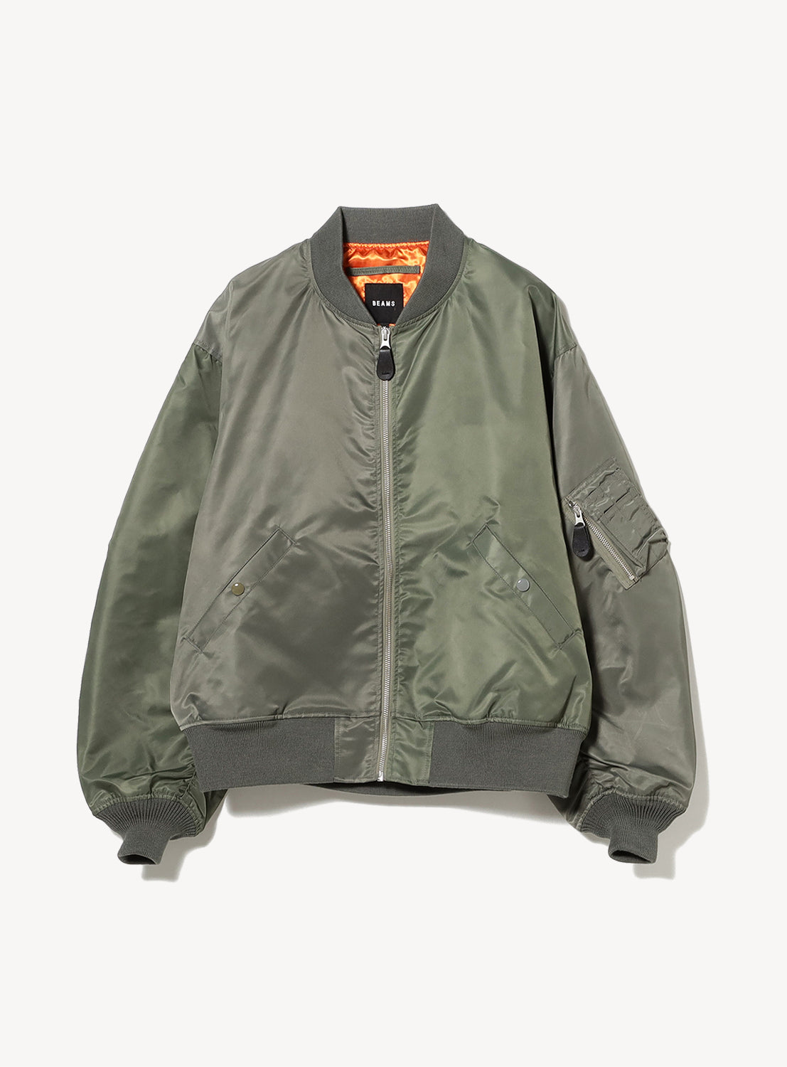 BEAMS 迷彩 MA-1 フライトジャケット Crazy Pattern Wide Fit MA-1 Jacket