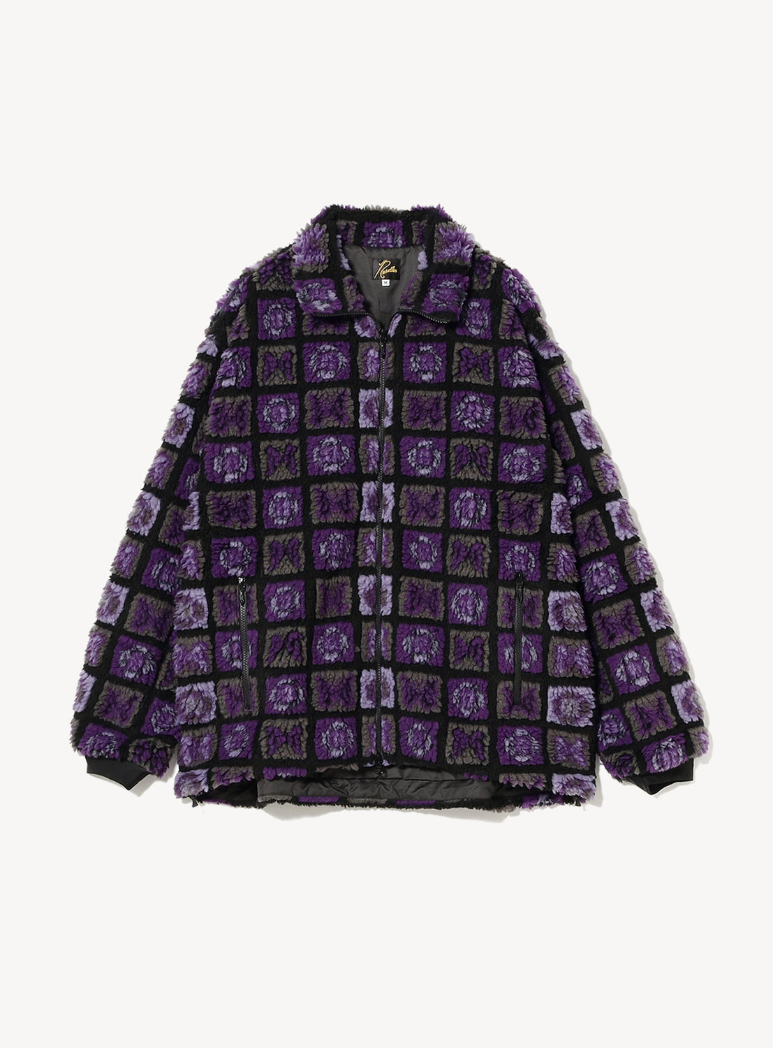 Papillon Plaid Pile Fur Jacket