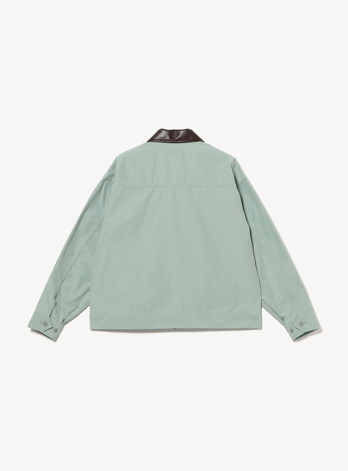 Wide Leather Collar Jacket