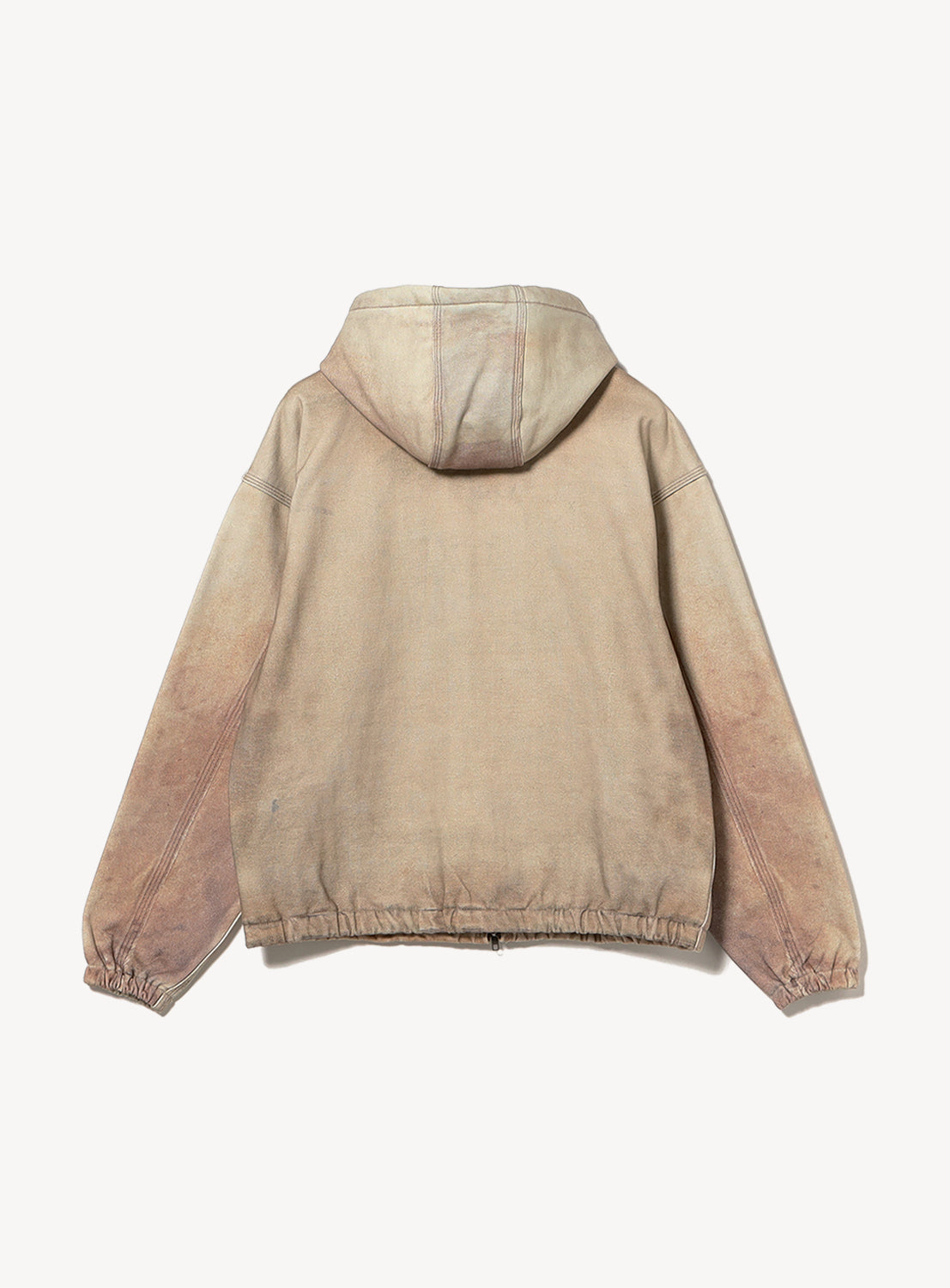 Mock Print Zip Hoodie