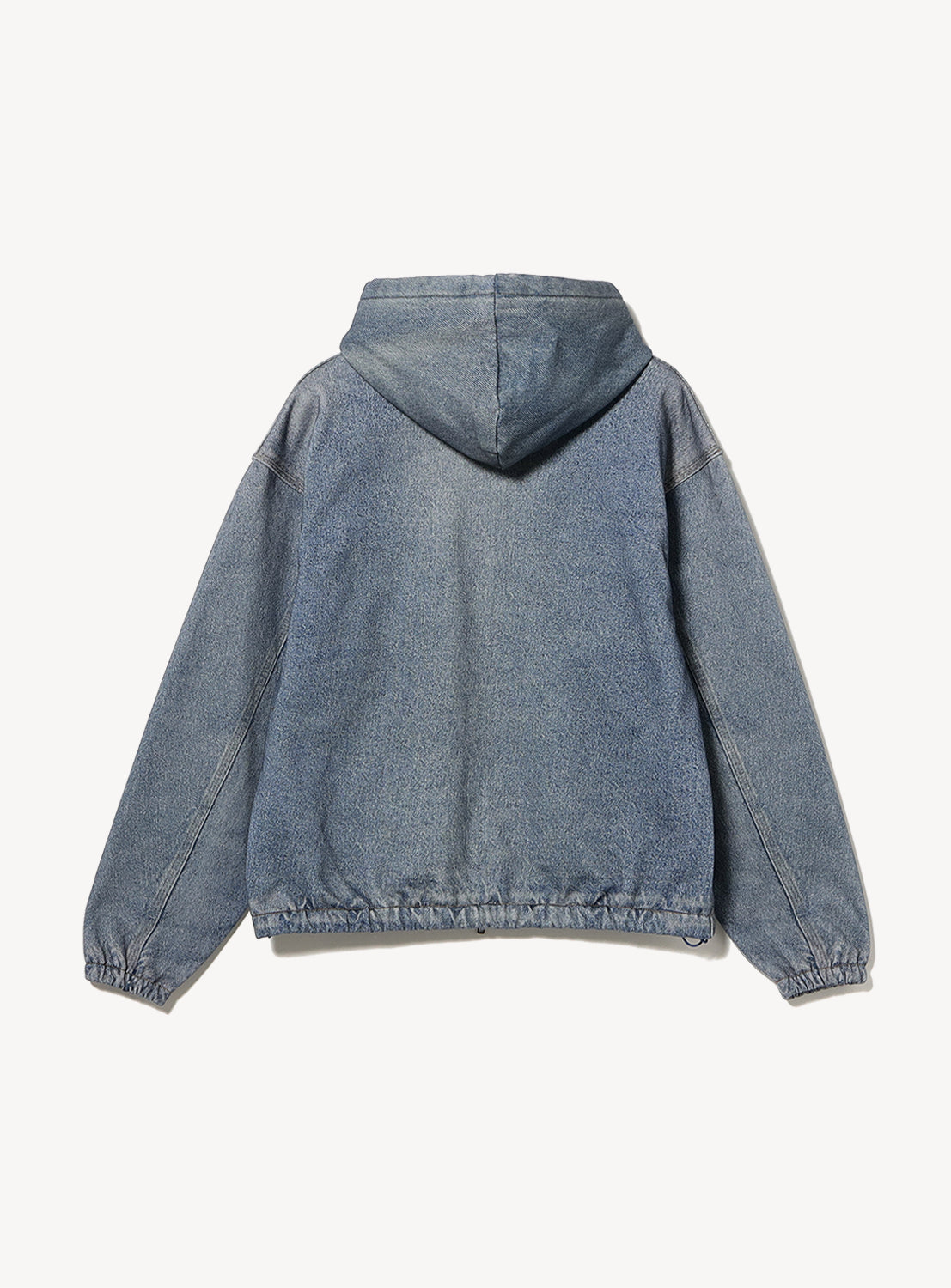 Mock Print Zip Hoodie