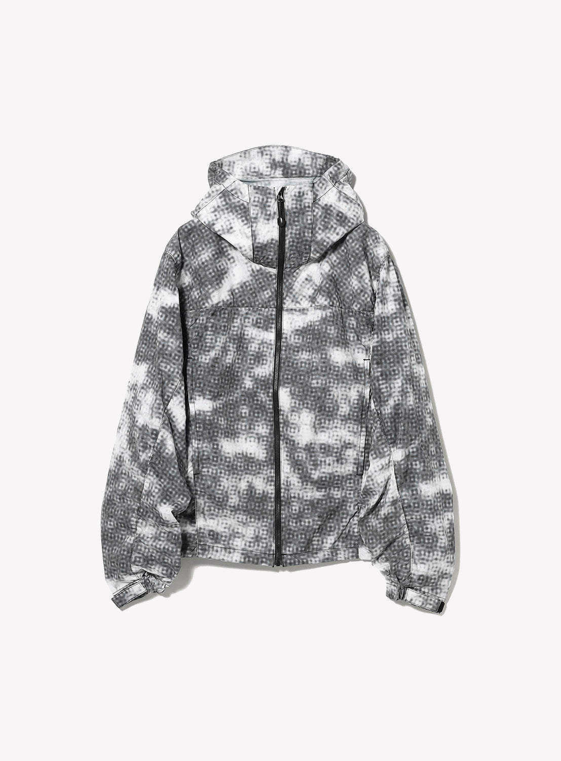 Wide Fit Digital Mosaic Zip-Up Tech Hoodie