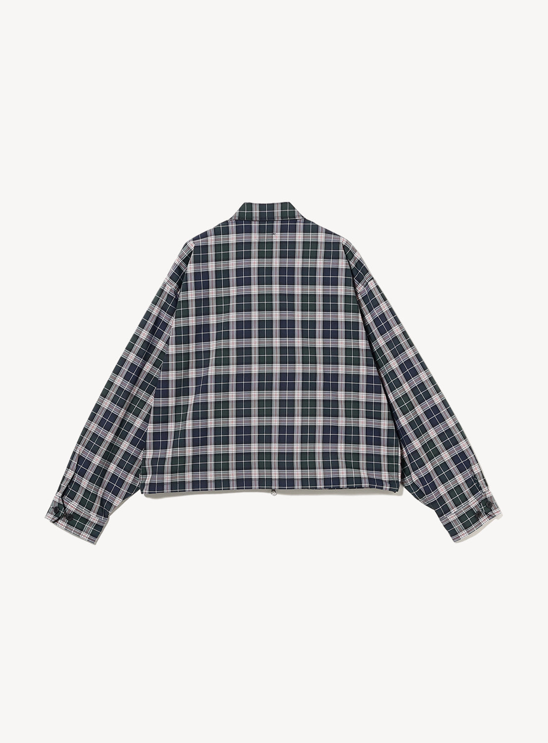 Tartan Plaid Wide Zip Jacket