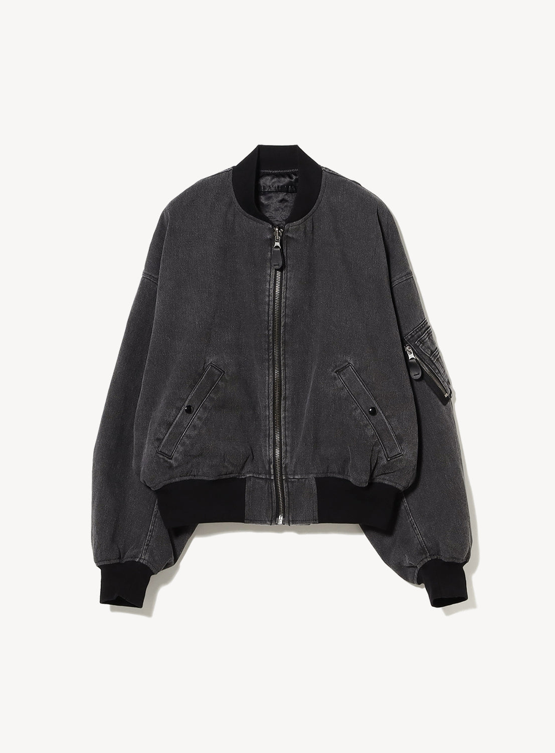 Reversible Faded Bomber Jacket