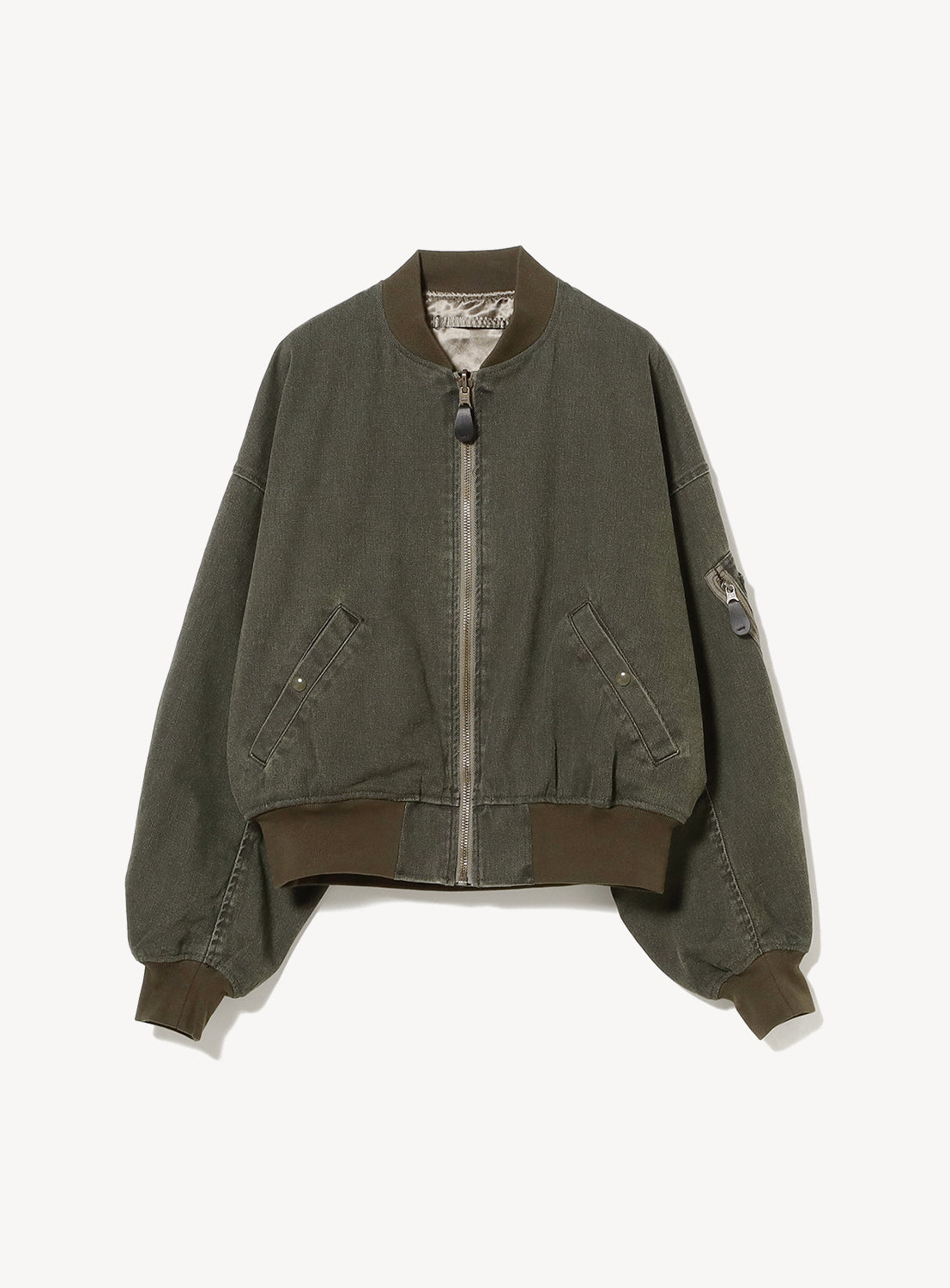 Reversible Faded Bomber Jacket