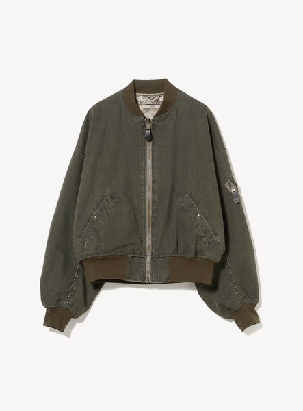 Reversible Faded Bomber Jacket