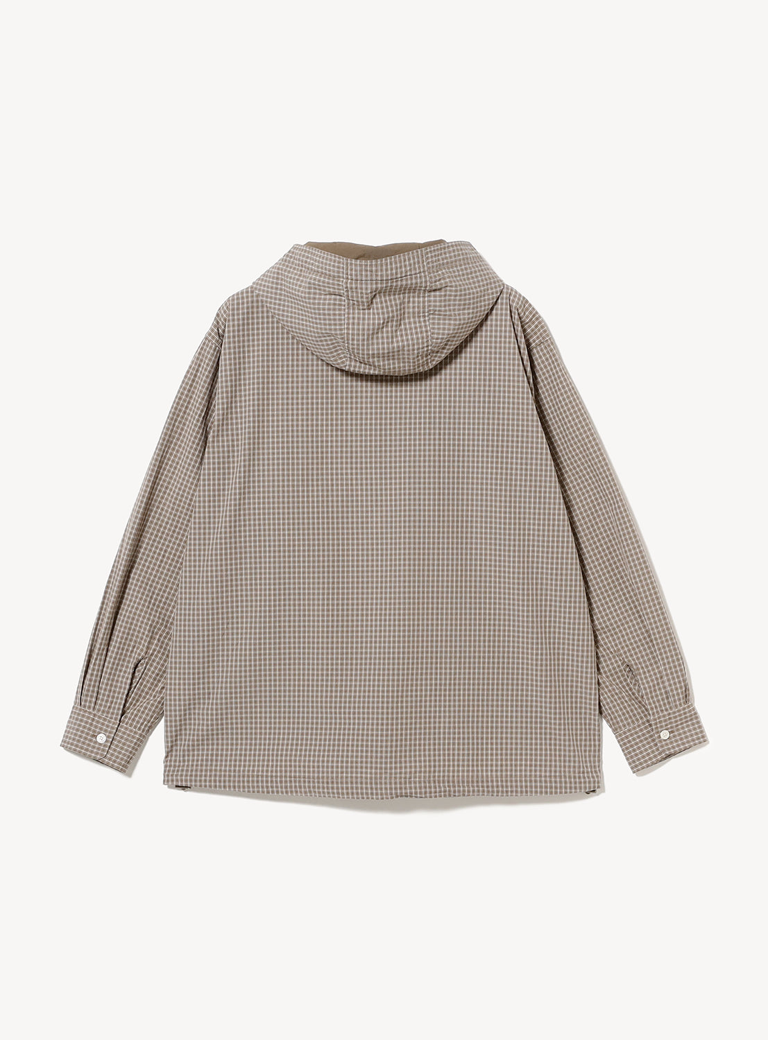 Check Pullover Anorak Shirt