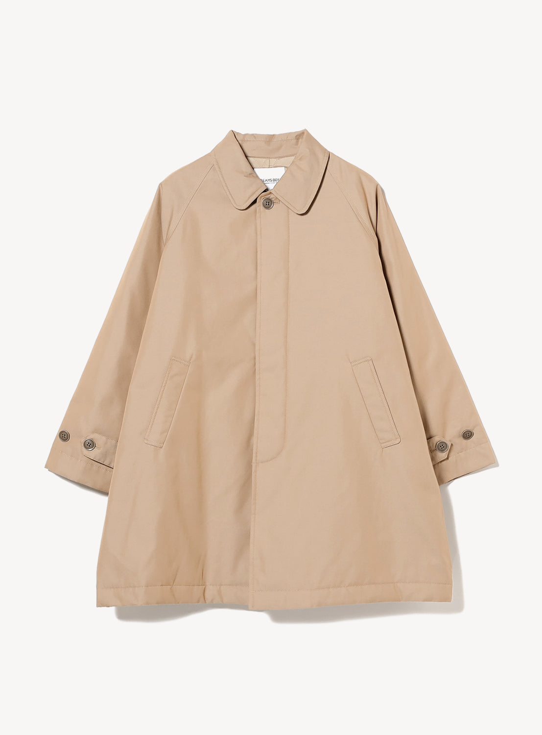 Chambray Stand Collar Coat