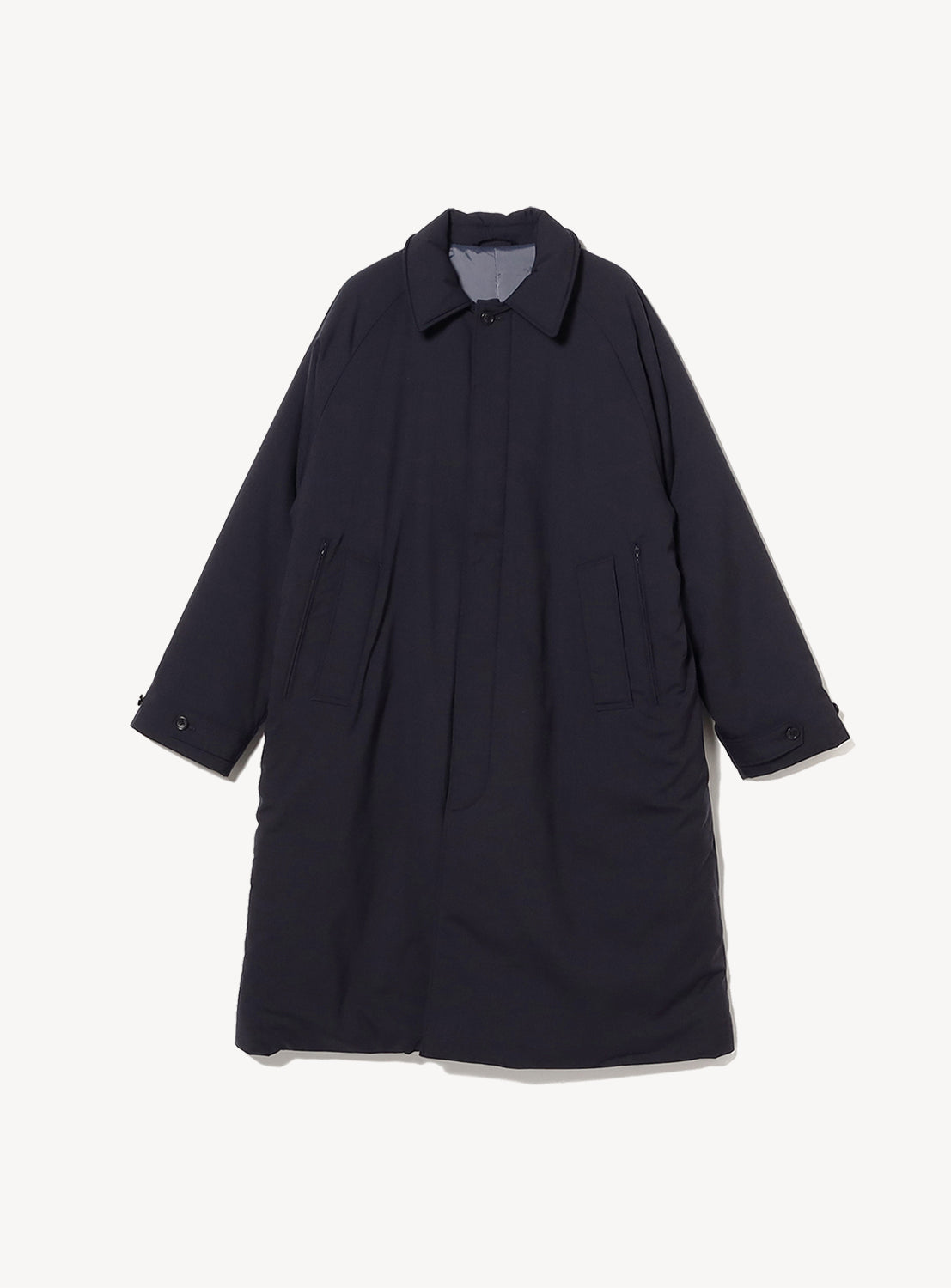 Wide Fit Padded Balmacaan Coat
