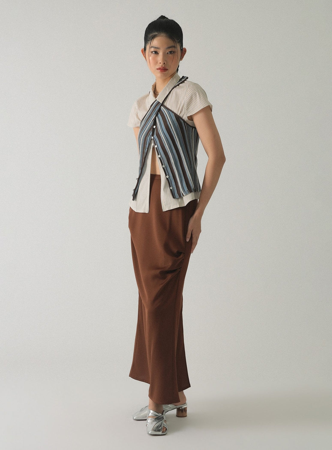 Versatile Multi-Stripe Knit Camisole