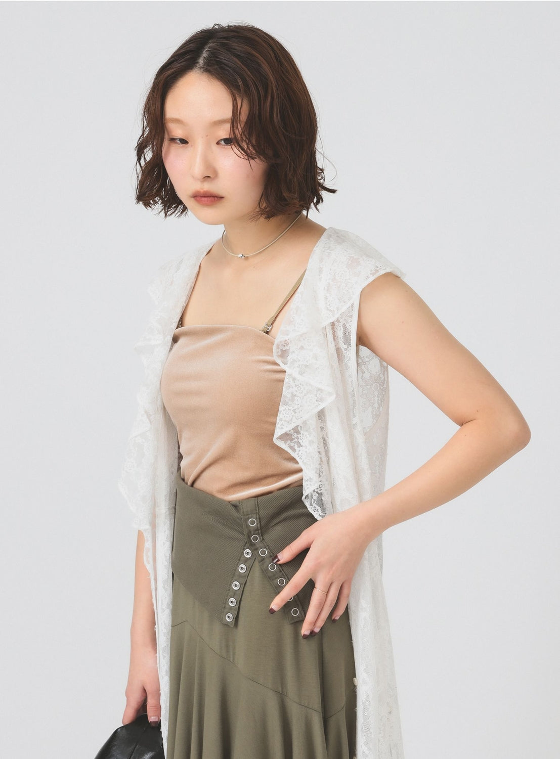 2-Way Convertible Velour Camisole
