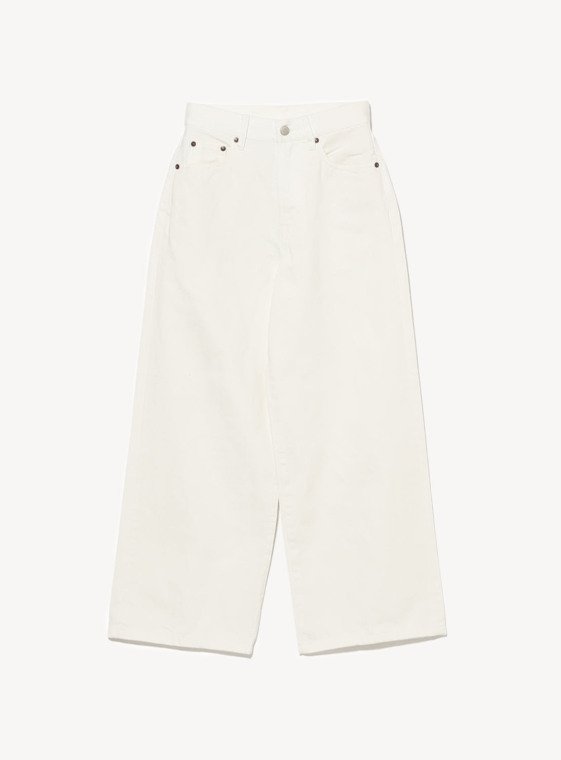 Straight Fit Wide Denim Pants