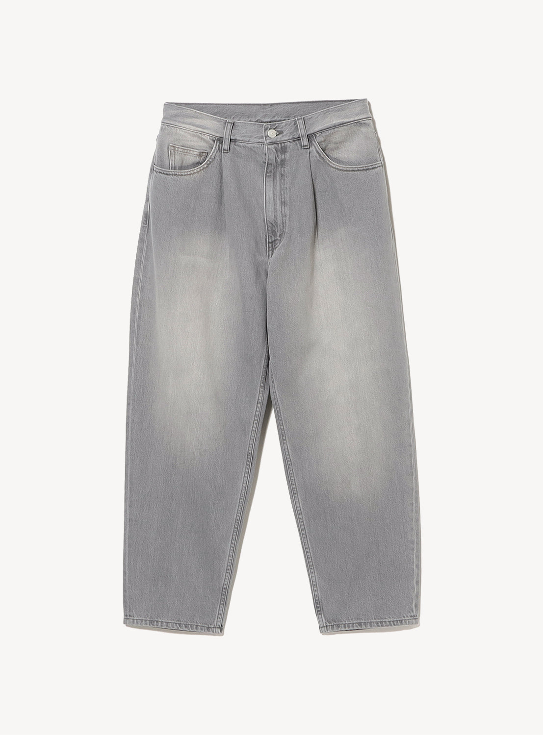 Wide Tapered Denim Pants