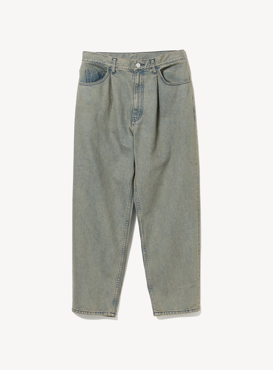 Wide Tapered Denim Pants