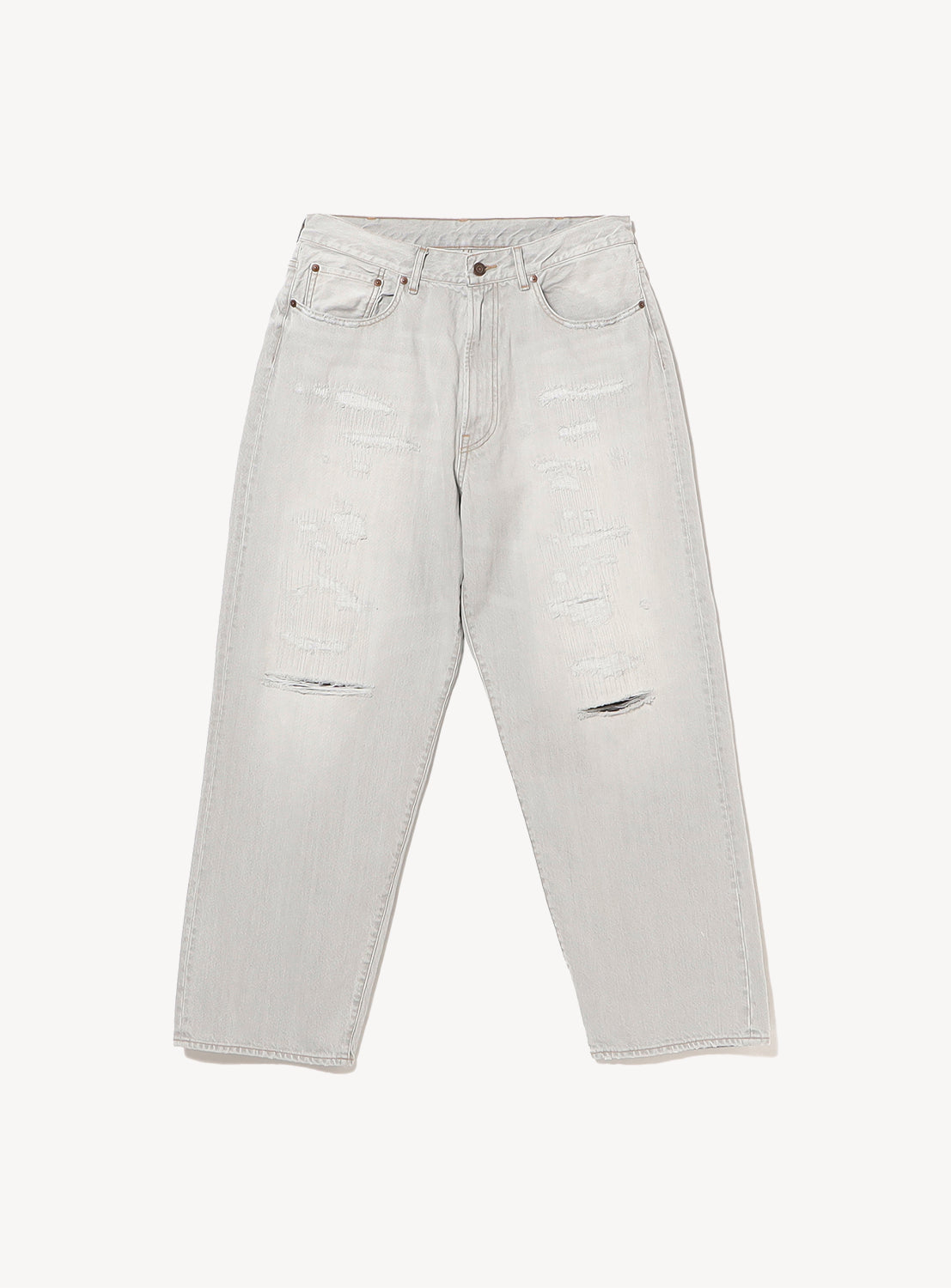 Faded Distressed Japanese Denim Pants