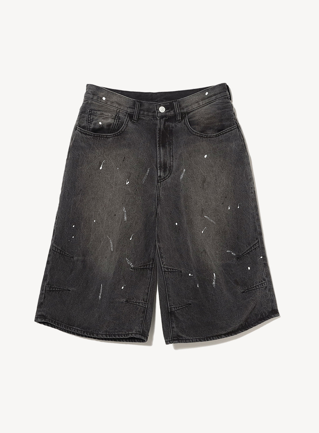 Quarter-Length Painter Denim Pants