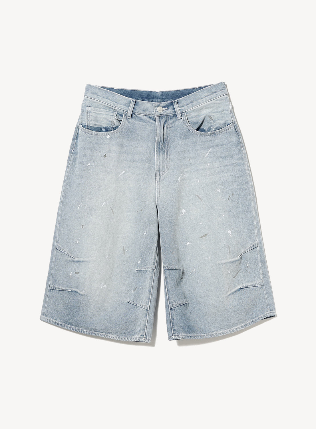 Quarter-Length Painter Denim Pants