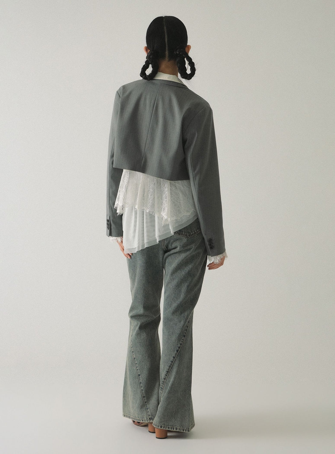 2-Button Cropped Jacket