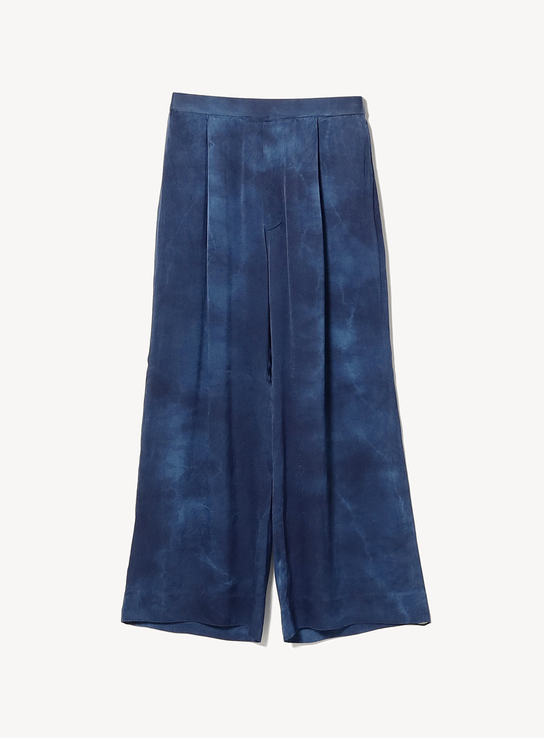 Blue Silk Pants