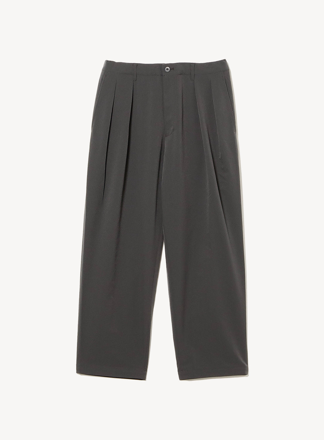 Two-Pleat Wide Tapered Trousers