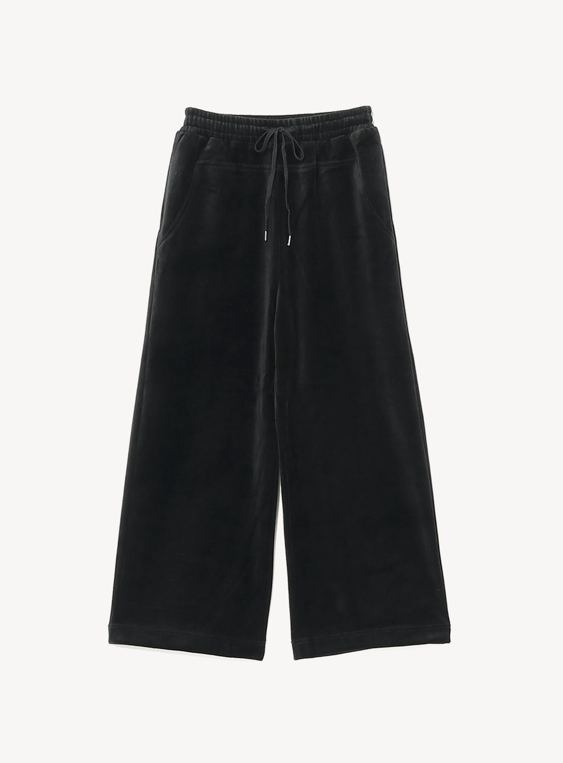 Velour Wide-Leg Sweatpants