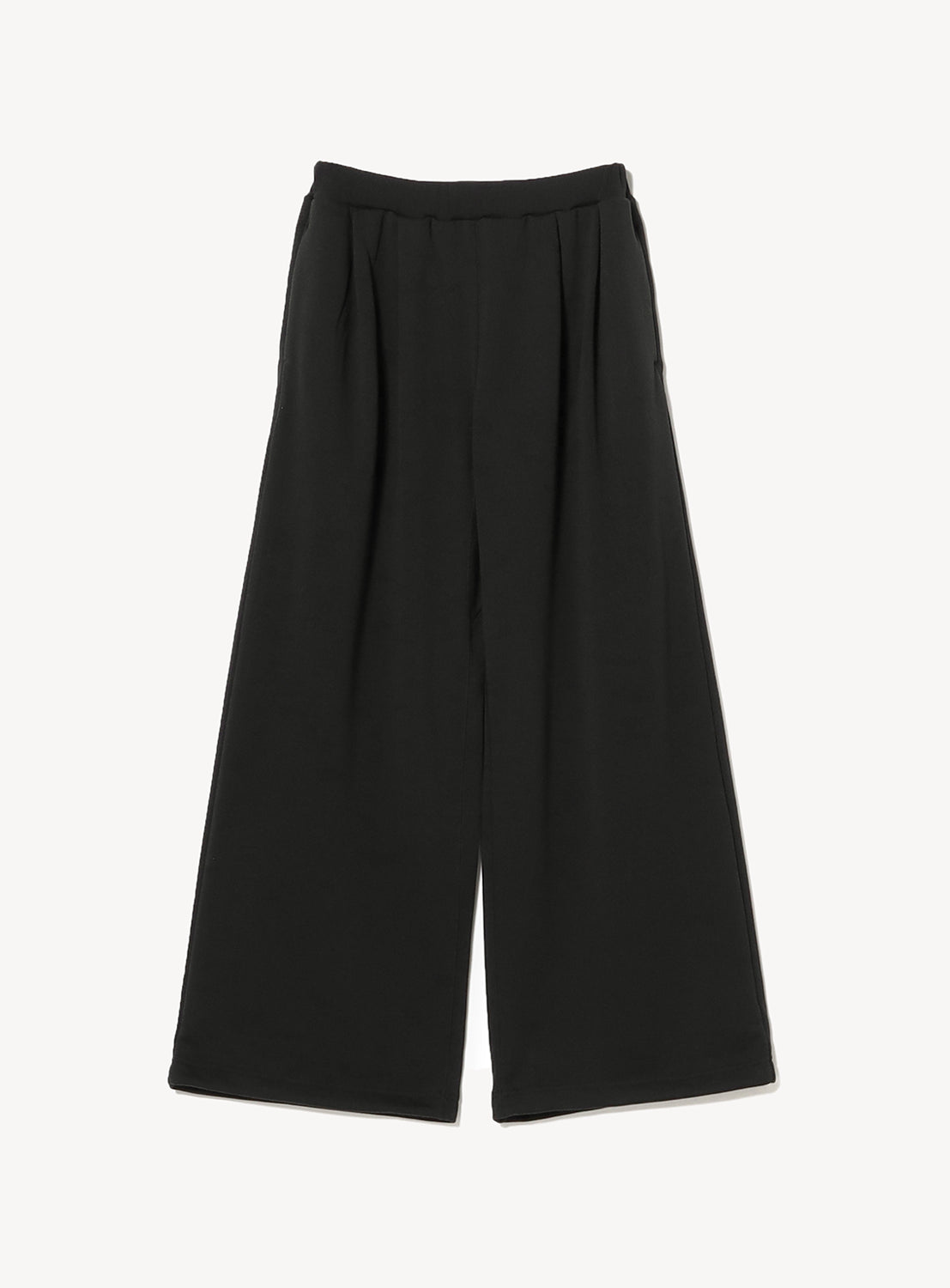 A pair of Basic Sweatpants by THE BASIC featuring a wide-leg, high-waist, and gender-neutral relaxed silhouette, laid flat on a white background.