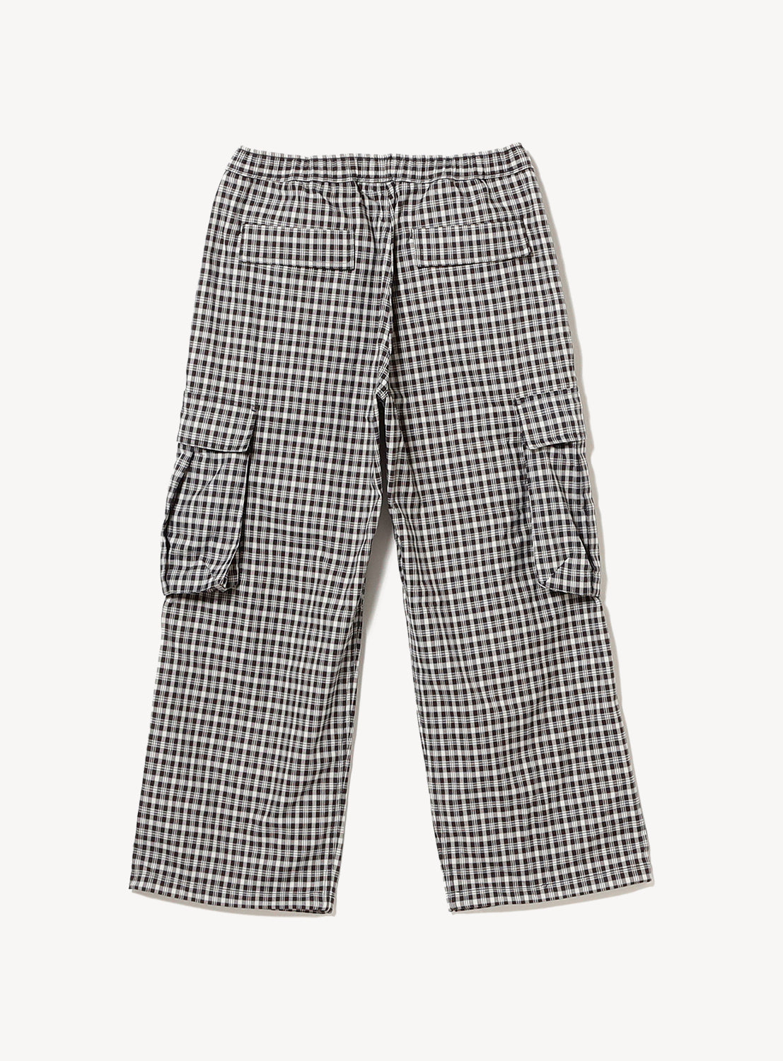 Wide Check Cargo Pants