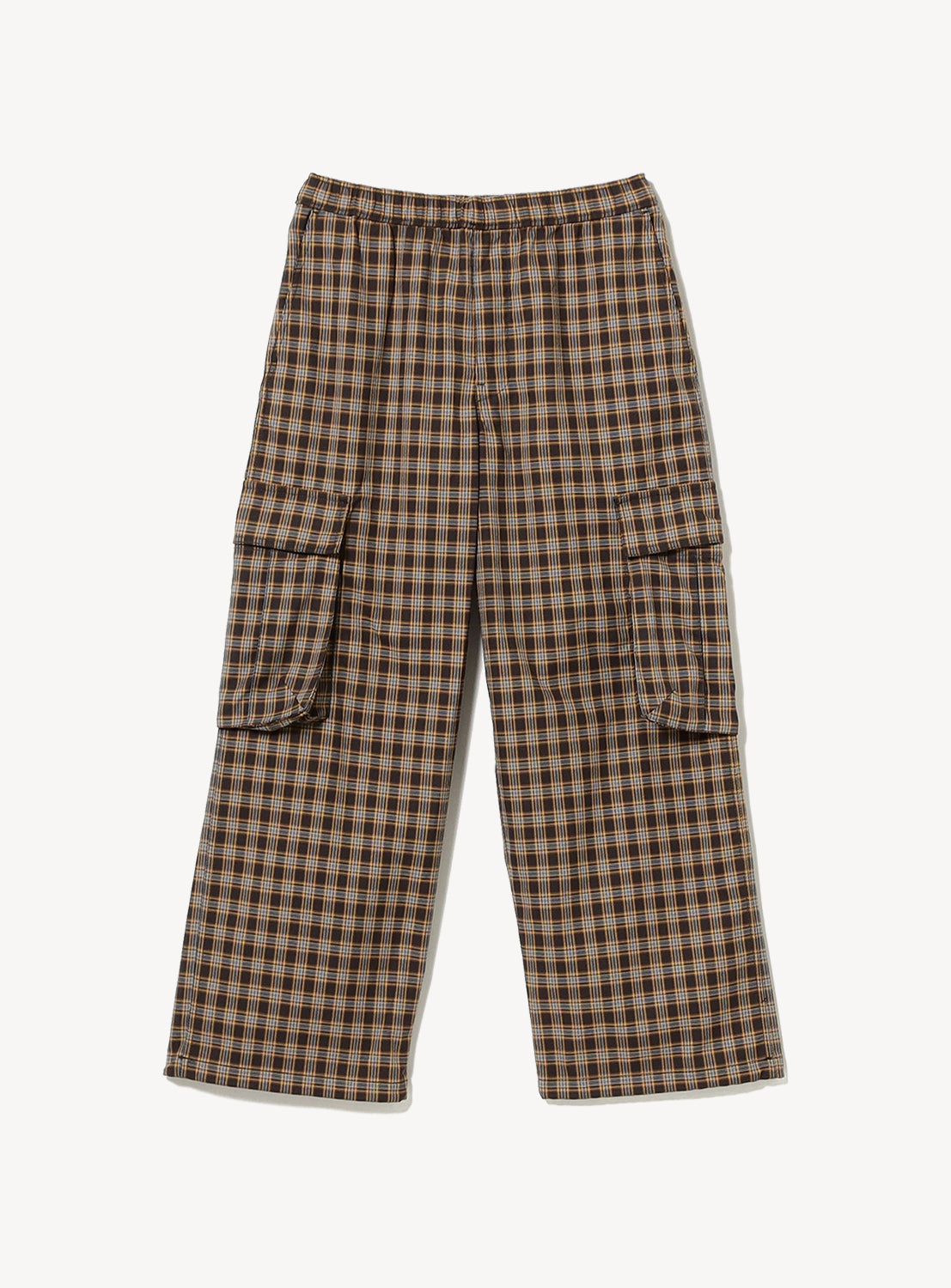 Wide Check Cargo Pants