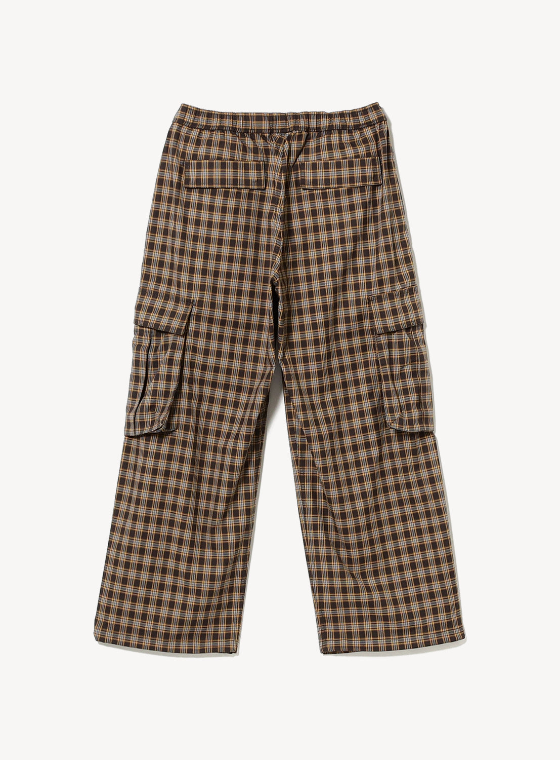 Wide Check Cargo Pants