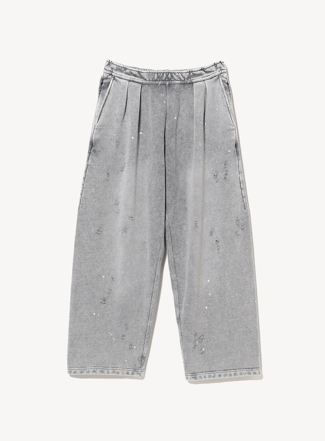 Distressed Wide Straight Fit Sweatpants