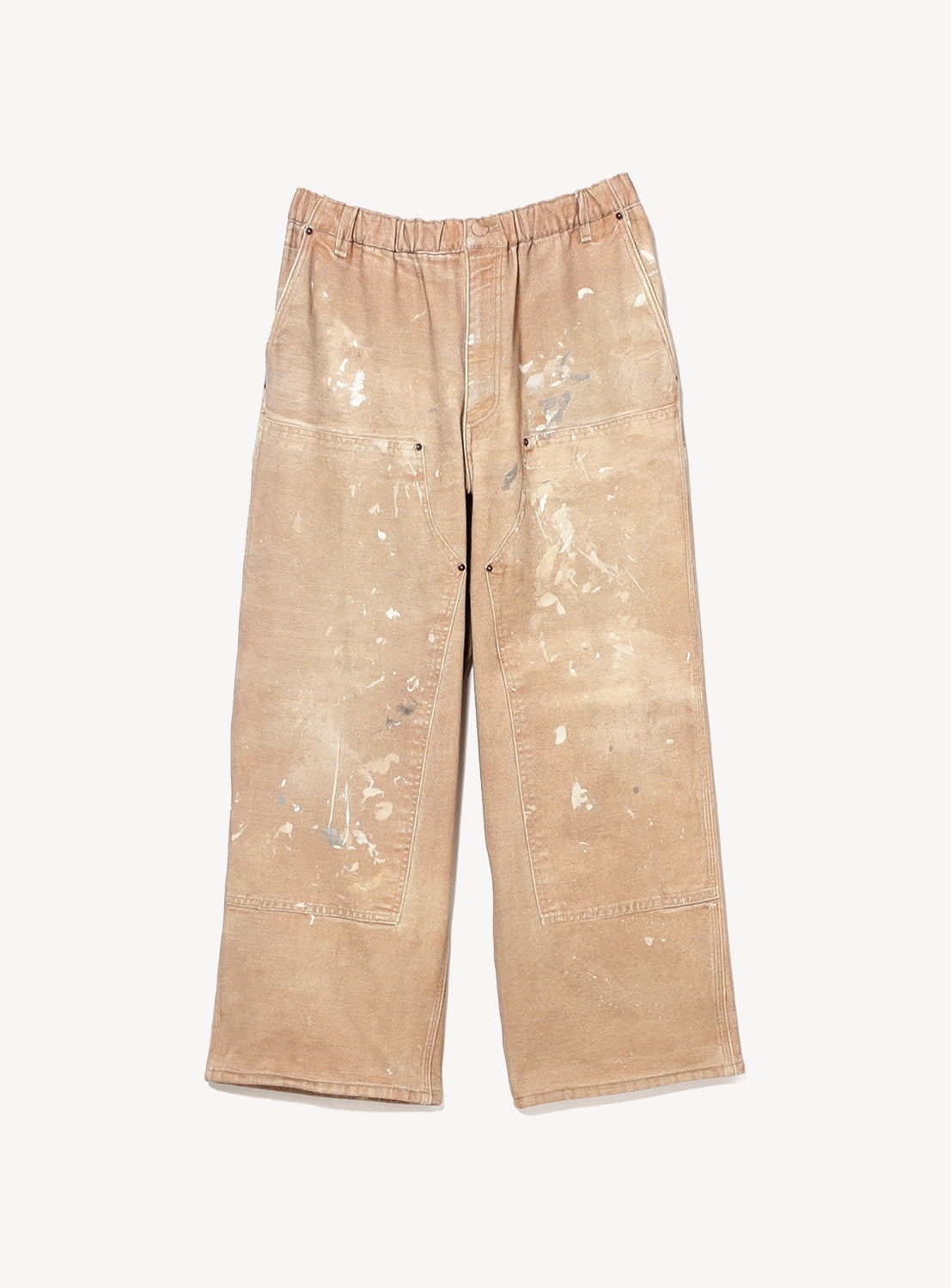 Mock Print Double Knee Sweatpants