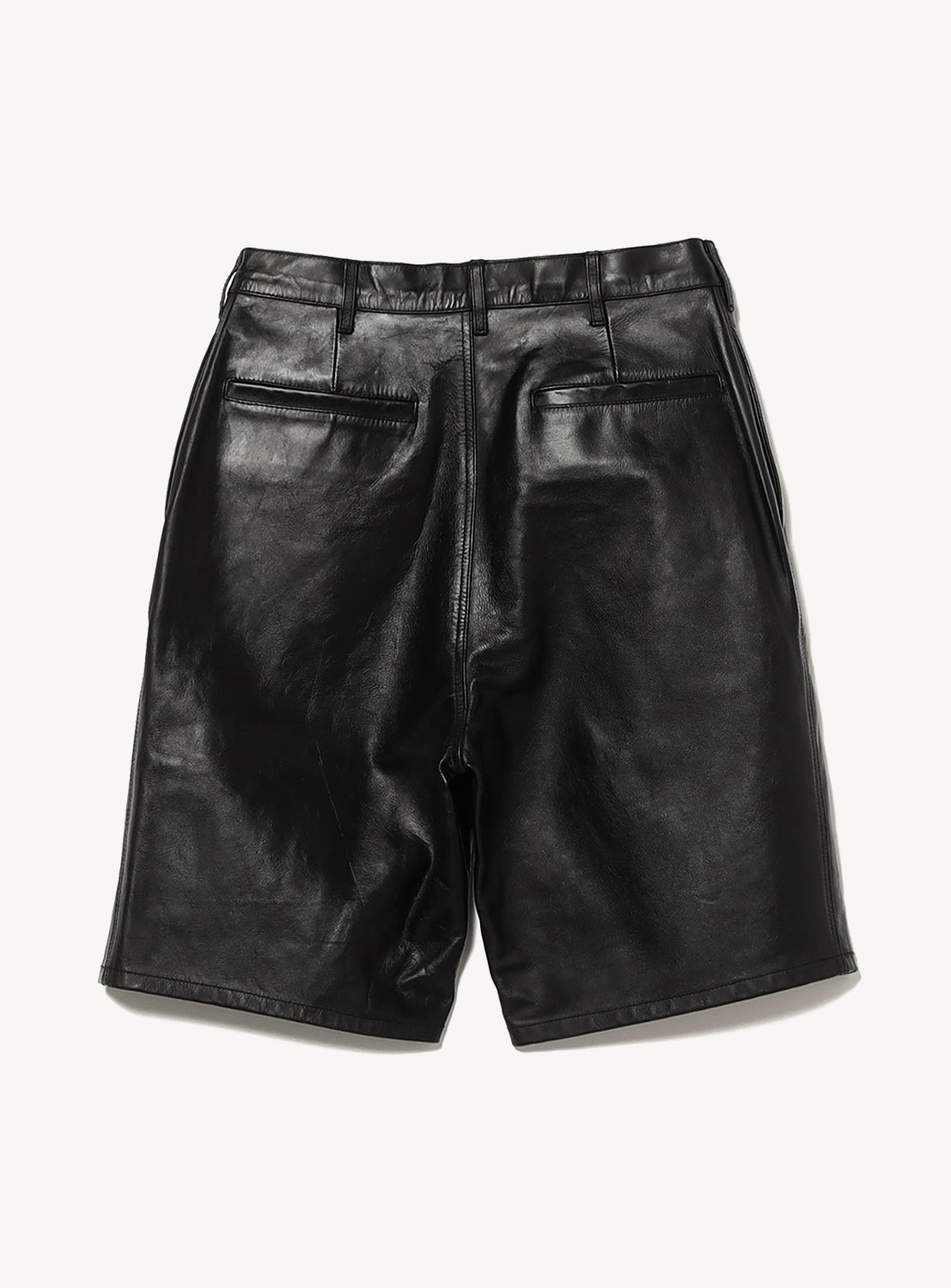 パンツ BEAMS cow leather shorts Leather Shorts