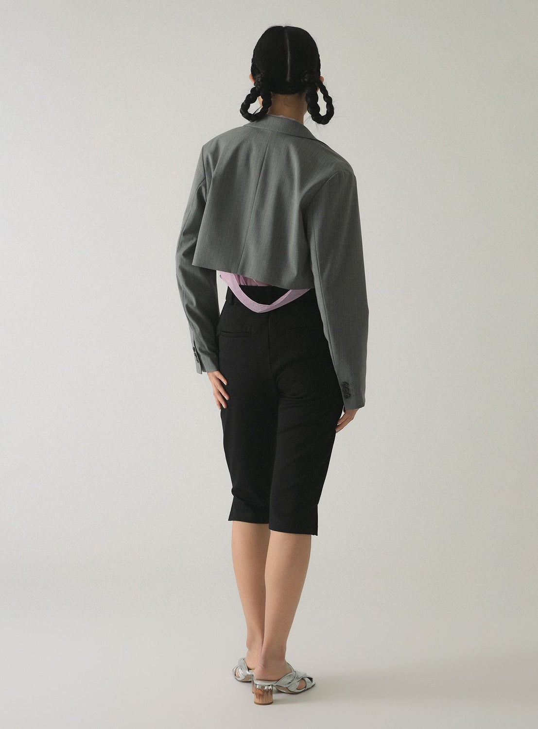 2-Button Cropped Jacket