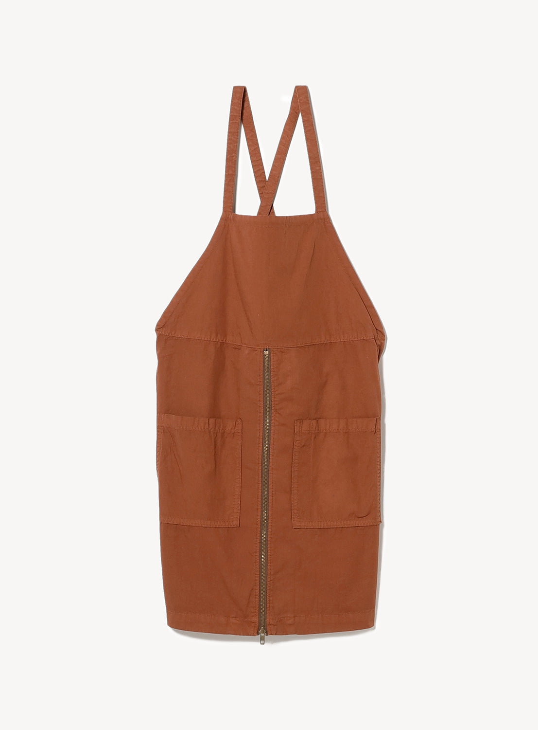 Work Apron Dress - CAMEL / ONE SIZE Work Apron Dress - CAMEL / ONE SIZE