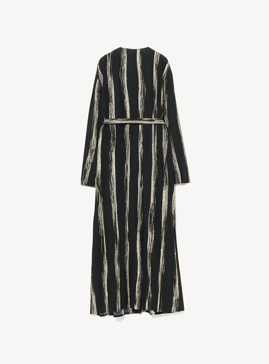 black and white vertical striped dress Malys black vertical-stripe netted maxi dress