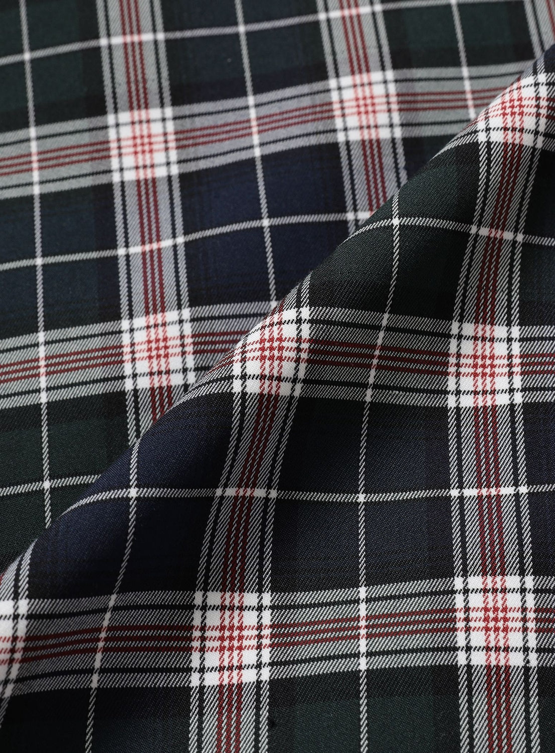 Tartan Plaid Wide Zip Jacket