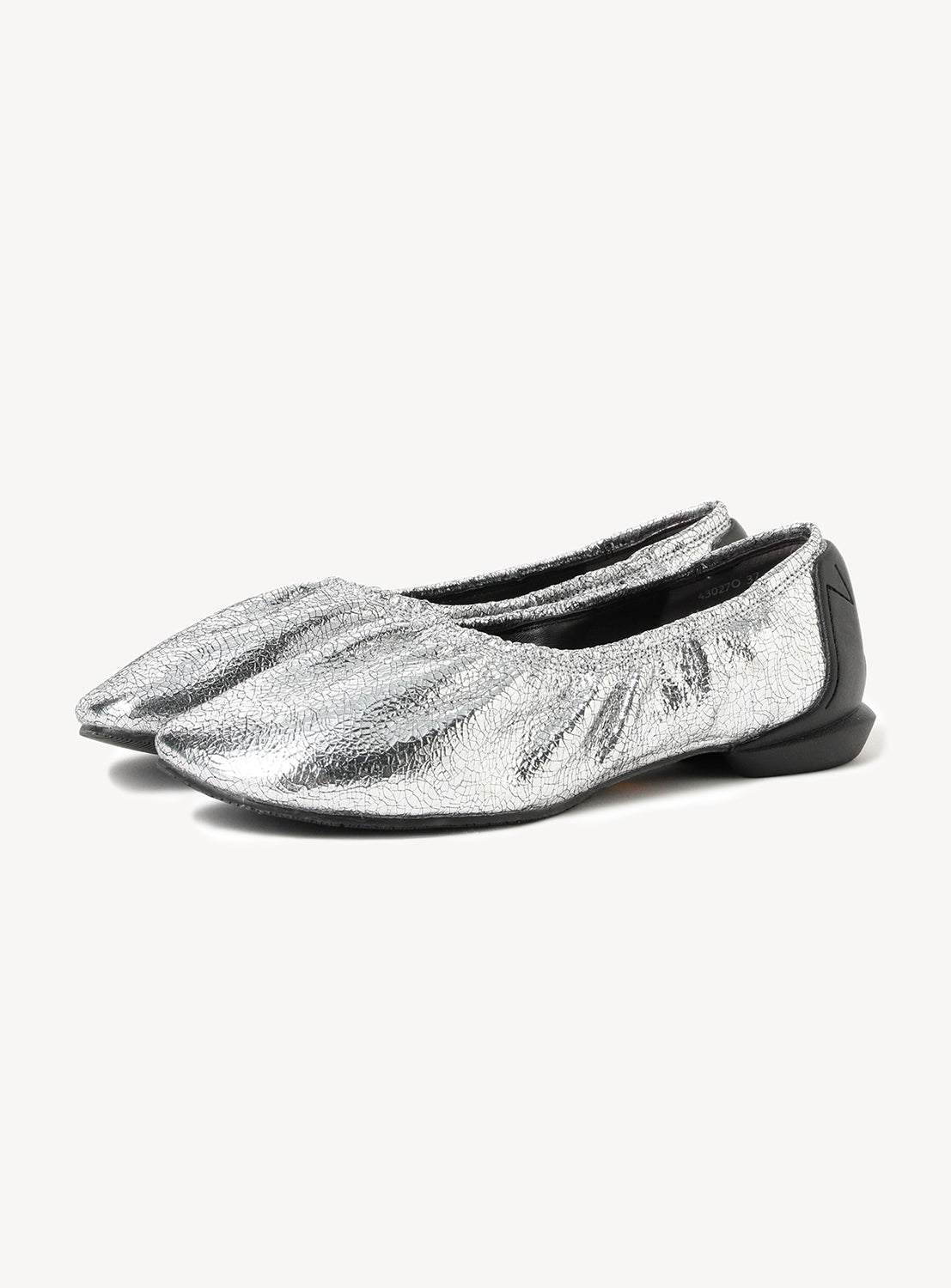 Gather Metallic Ballet Shoes SILVER / 37 Gather Metallic Ballet Shoes SILVER / 37