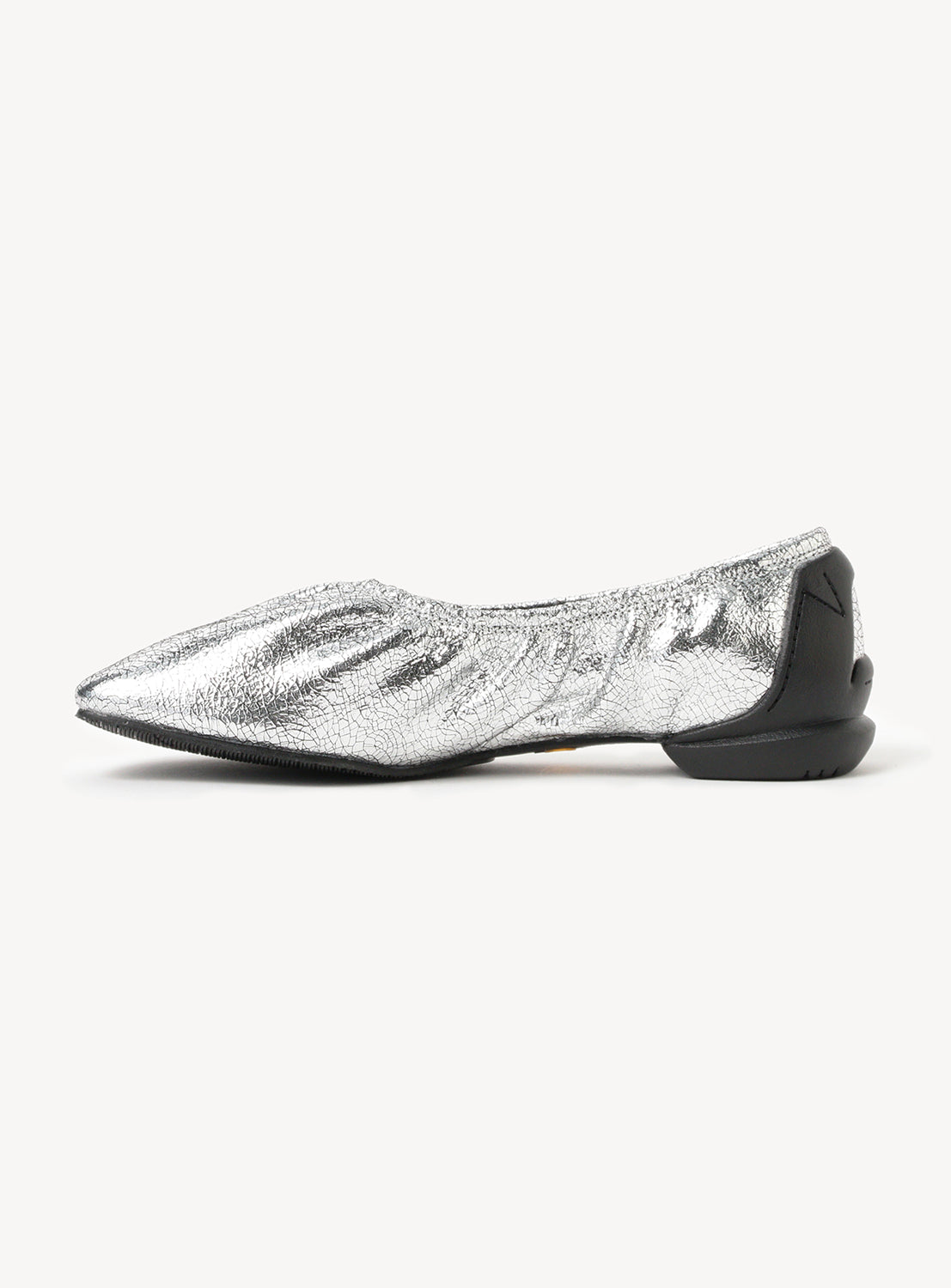 silver flat dress shoes Sasha Ballerina school days Gather Metallic Ballet Shoes SILVER