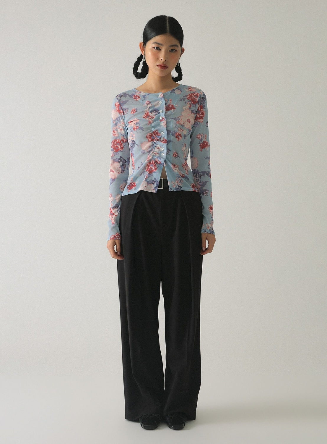 Belted Wide Leg Pants