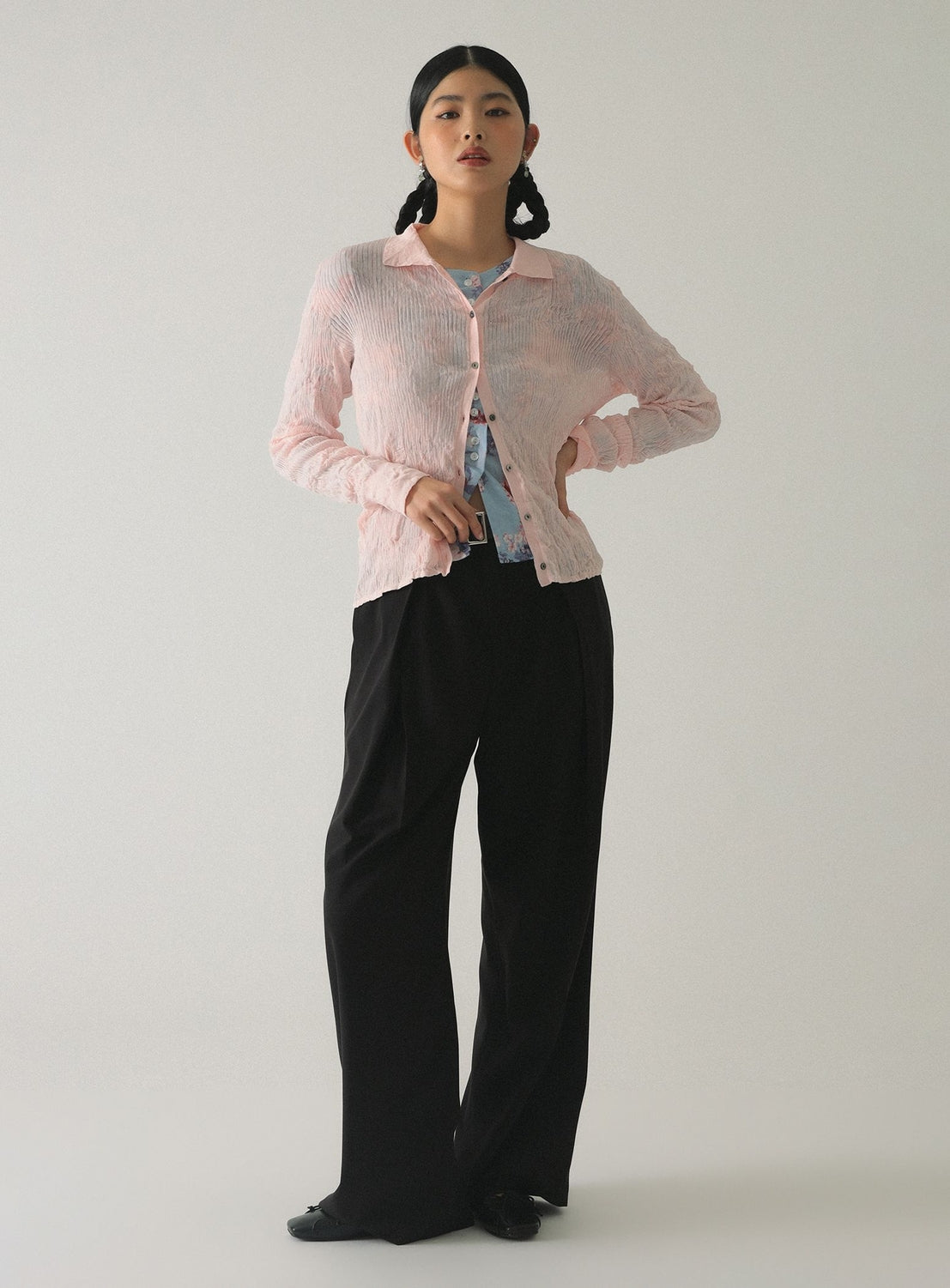 Belted Wide Leg Pants