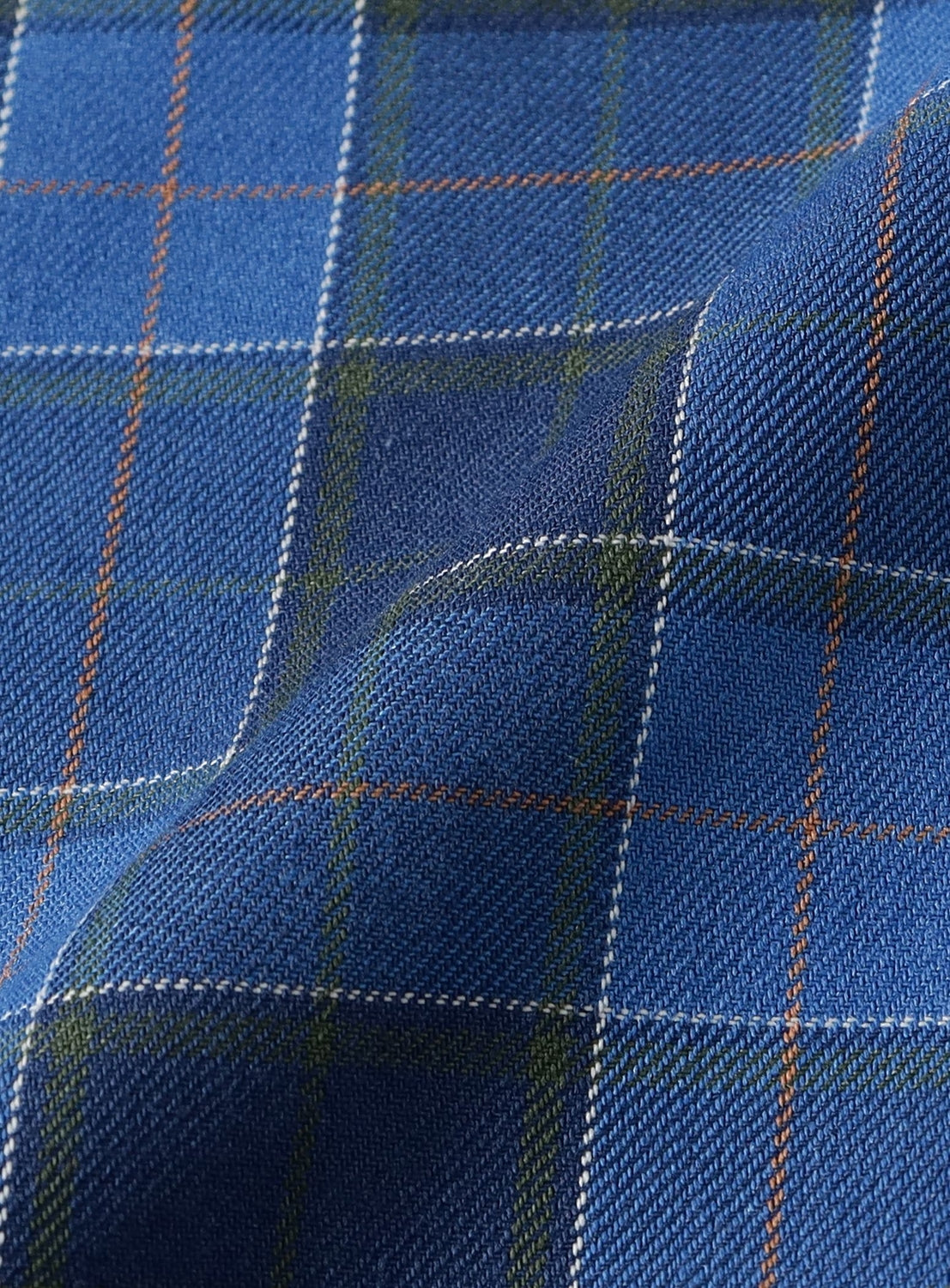 Puckered Tartan Check Zip-Up Shirt