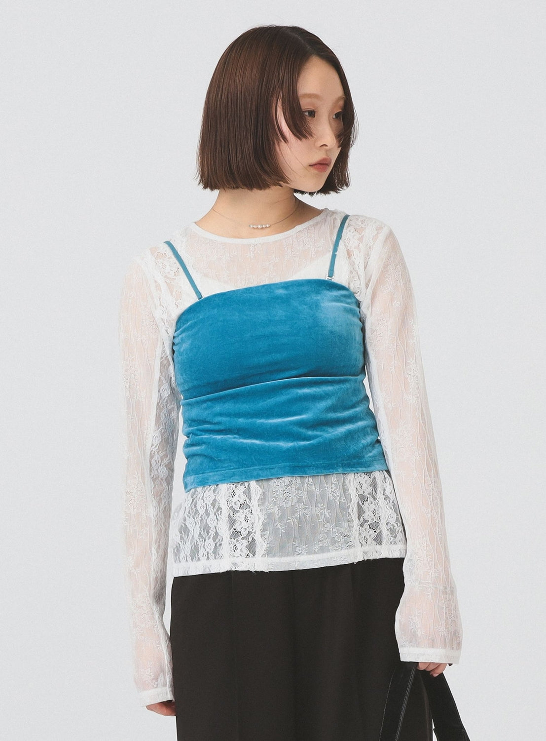 2-Way Convertible Velour Camisole