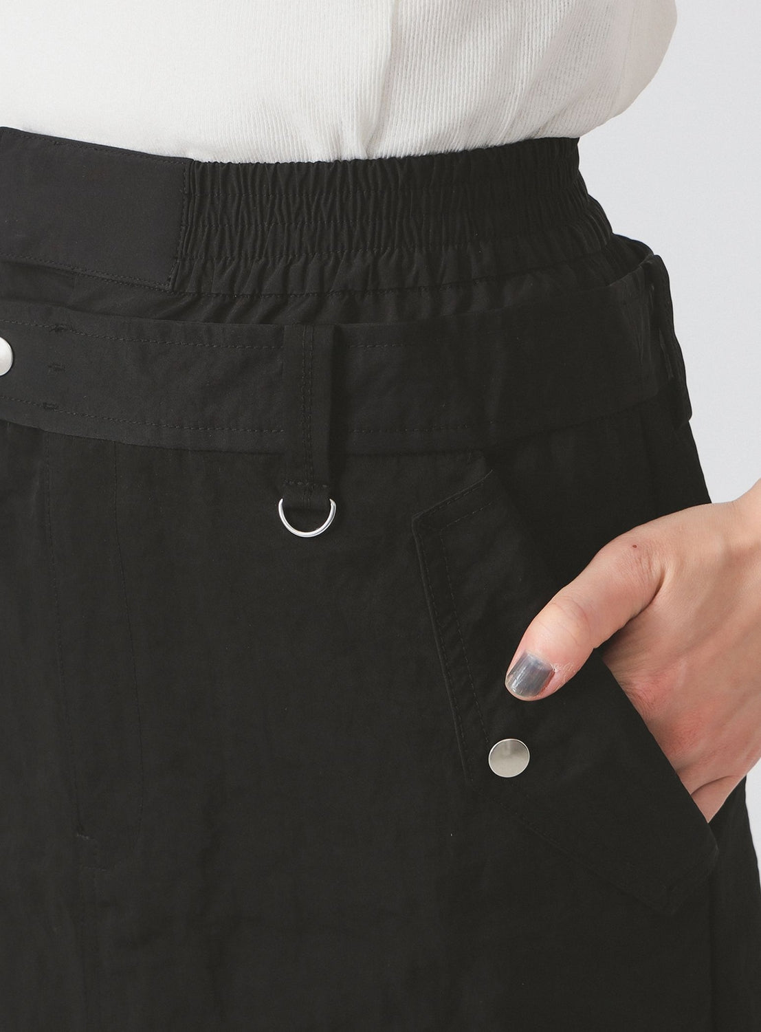Double Waist Tuck Skirt