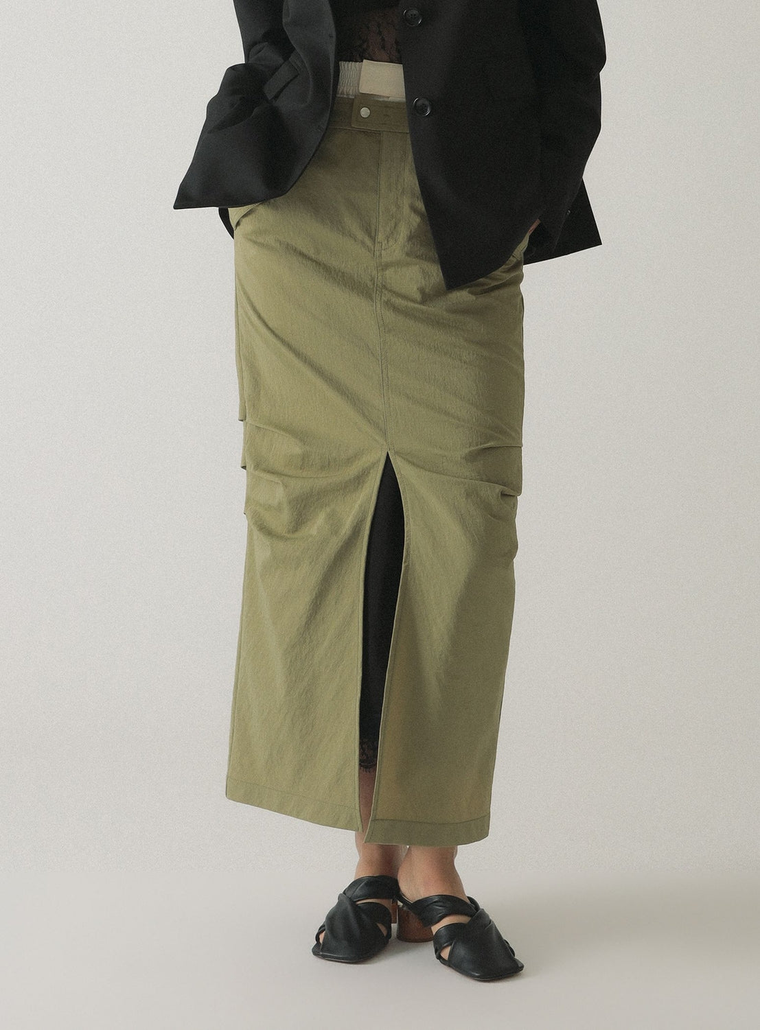 Double Waist Tuck Skirt