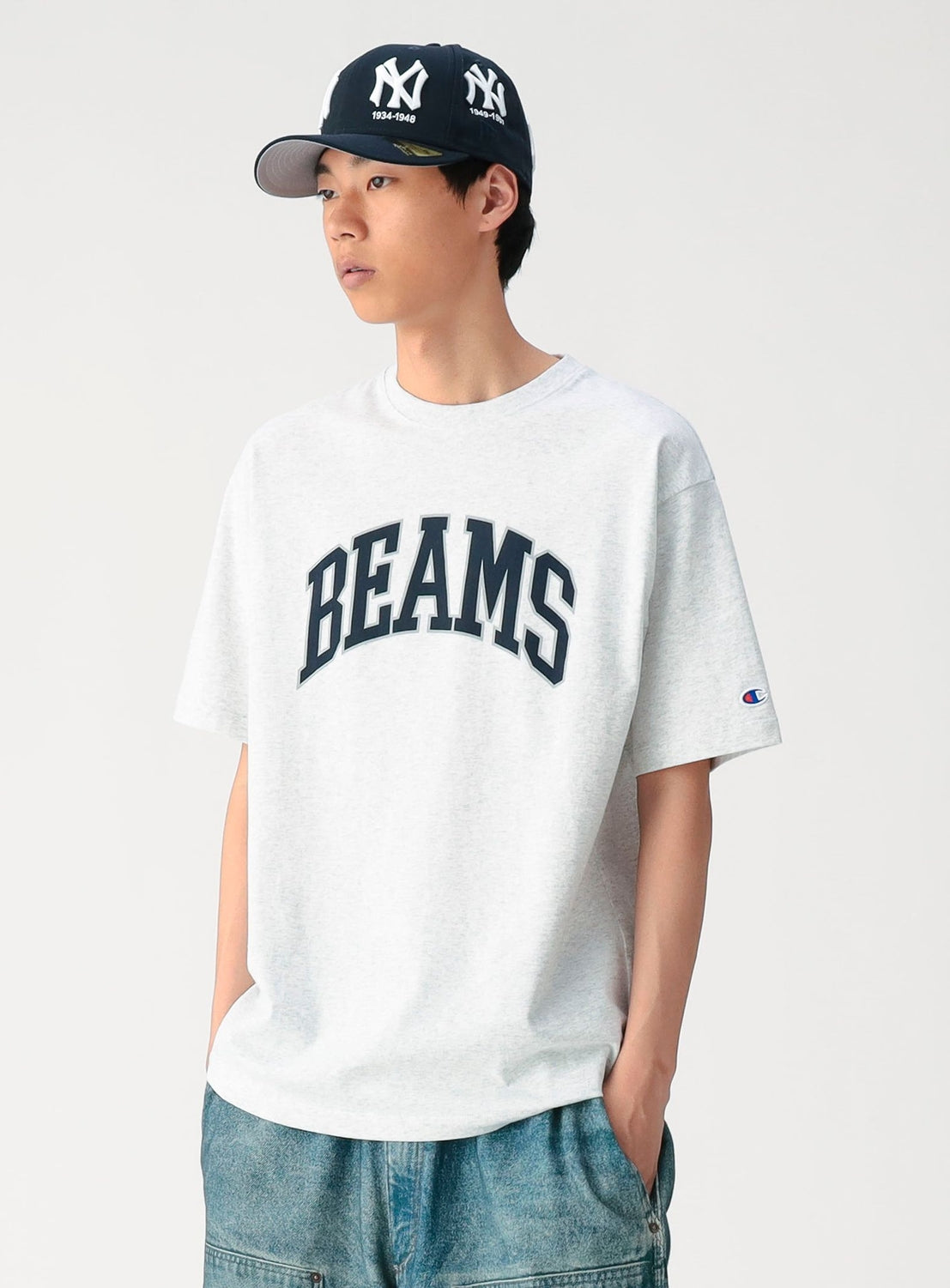 [Exclusive] BEAMS x Champion Logo T-Shirt
