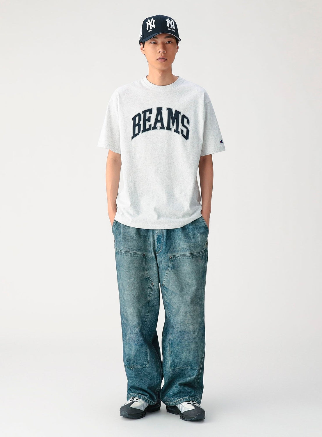 [Exclusive] BEAMS x Champion Logo T-Shirt