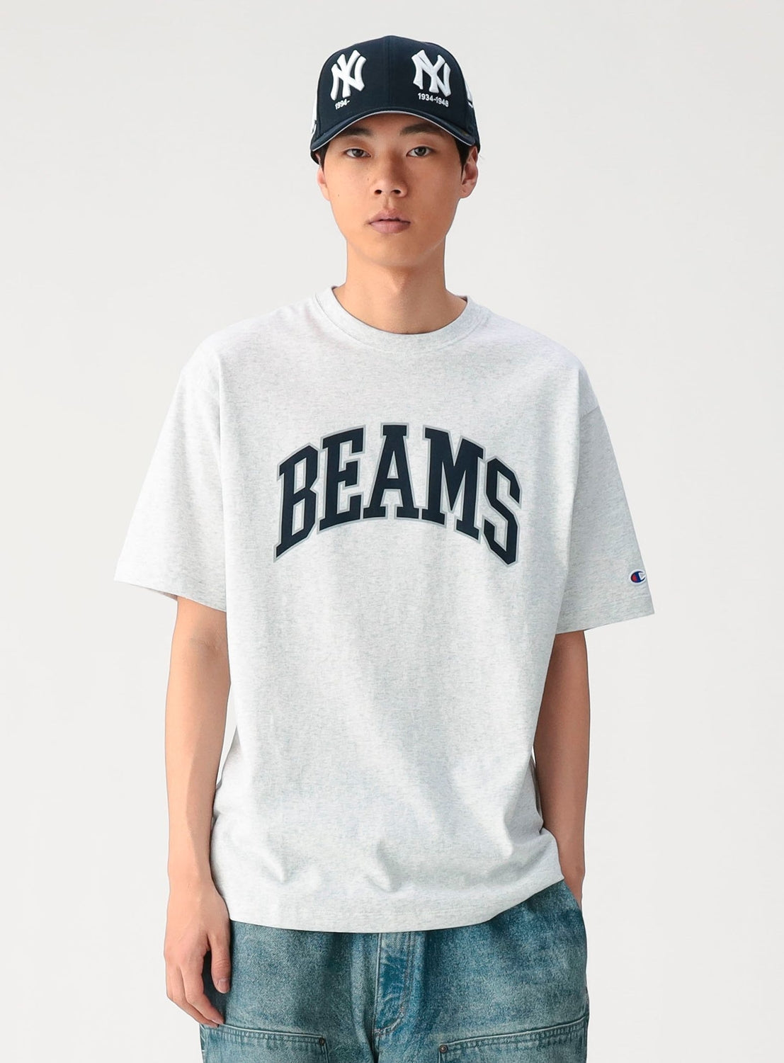 [Exclusive] BEAMS x Champion Logo T-Shirt