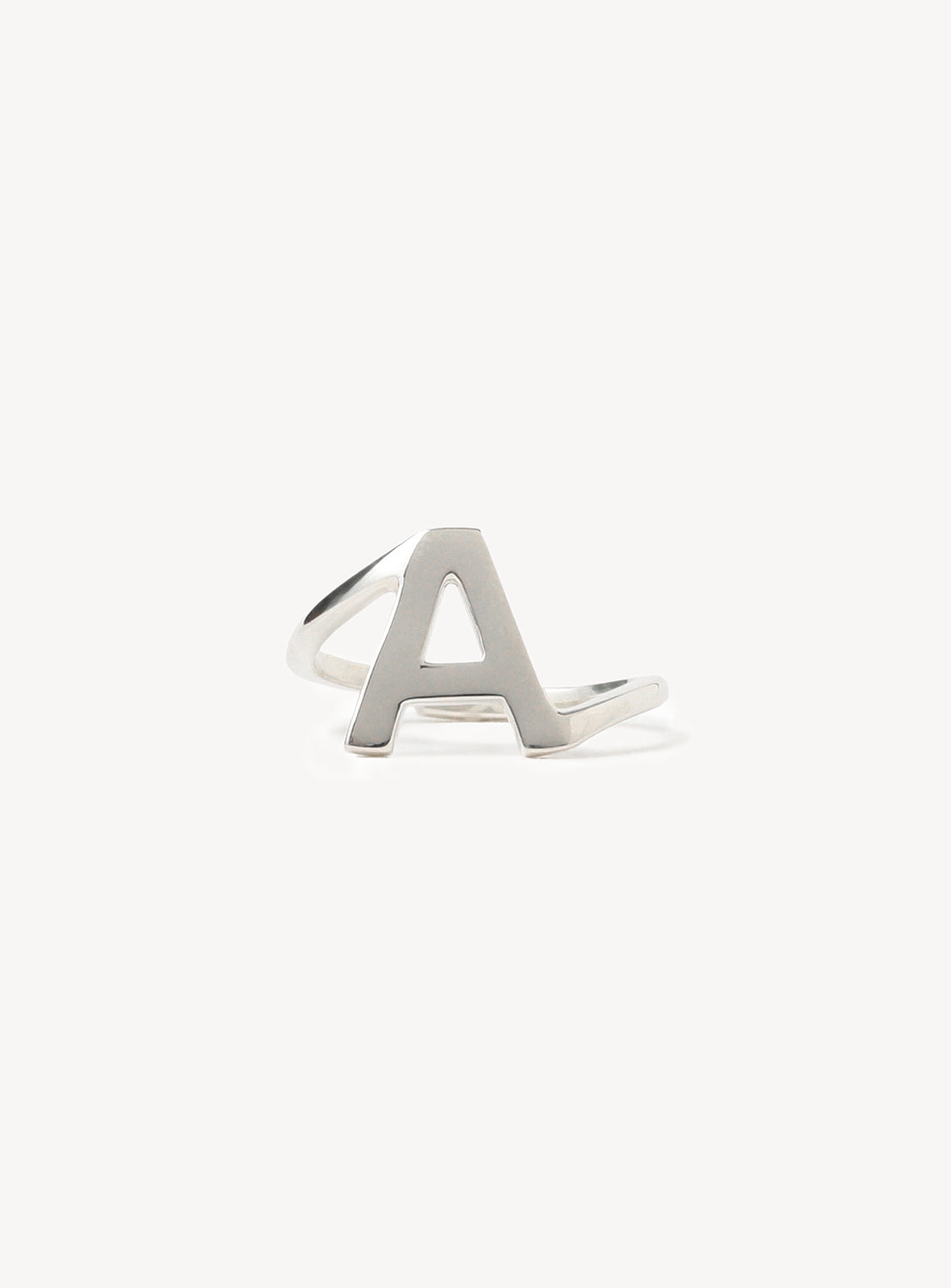 Silver 925 Initial Ring A